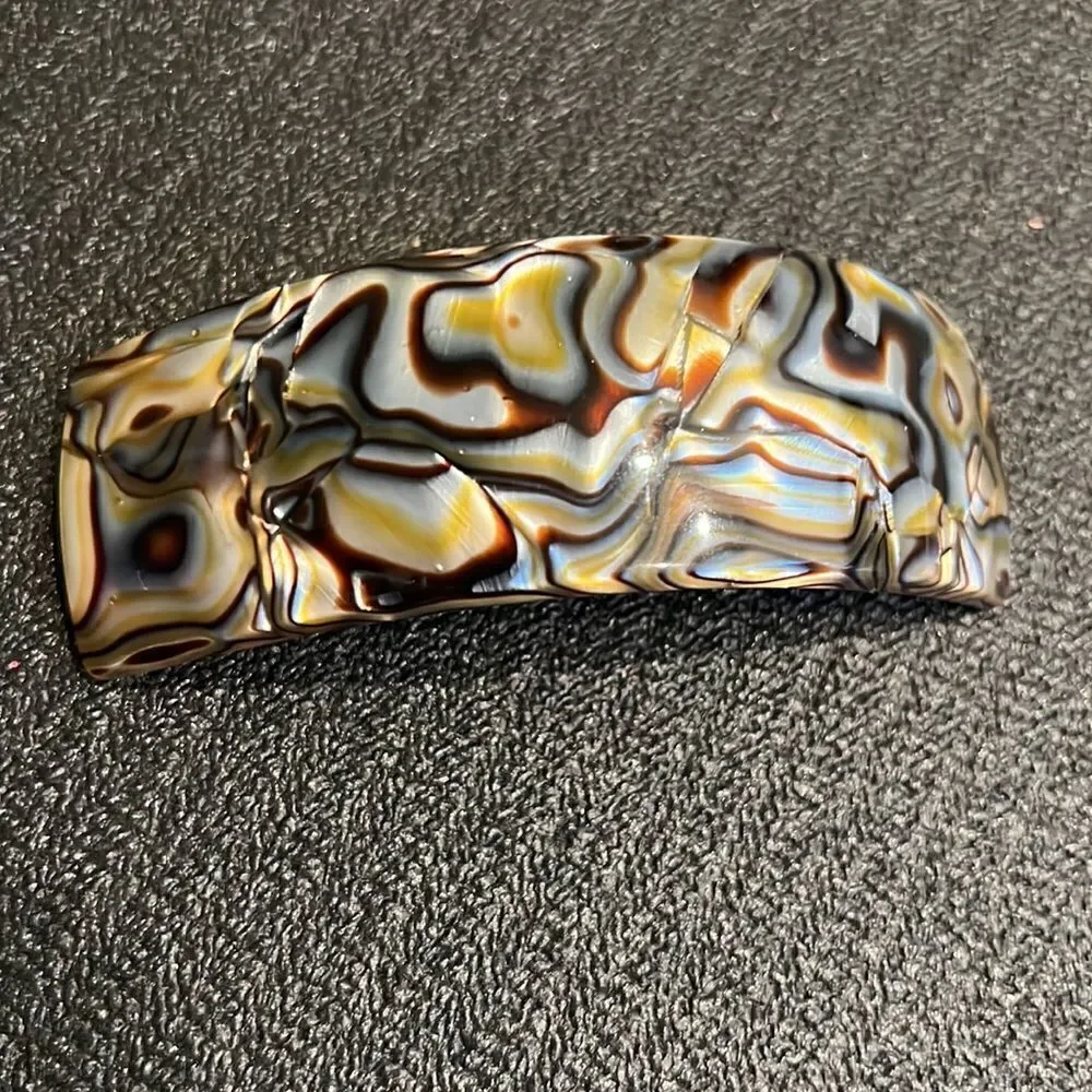 France Luxe wide rectangle barrette